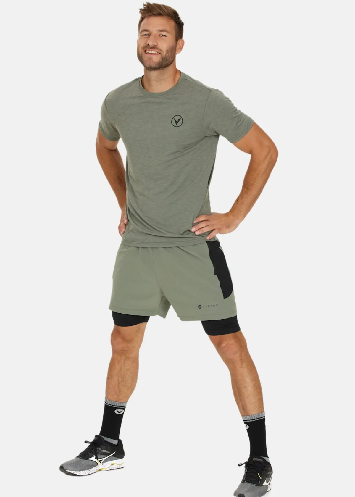 Virtus Dylan M 2-in-1 Stretch Shorts