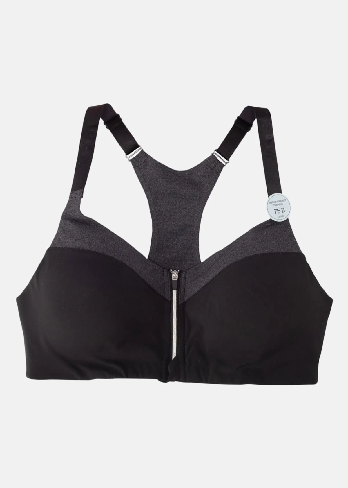 Casall Front Zip Sports Bra