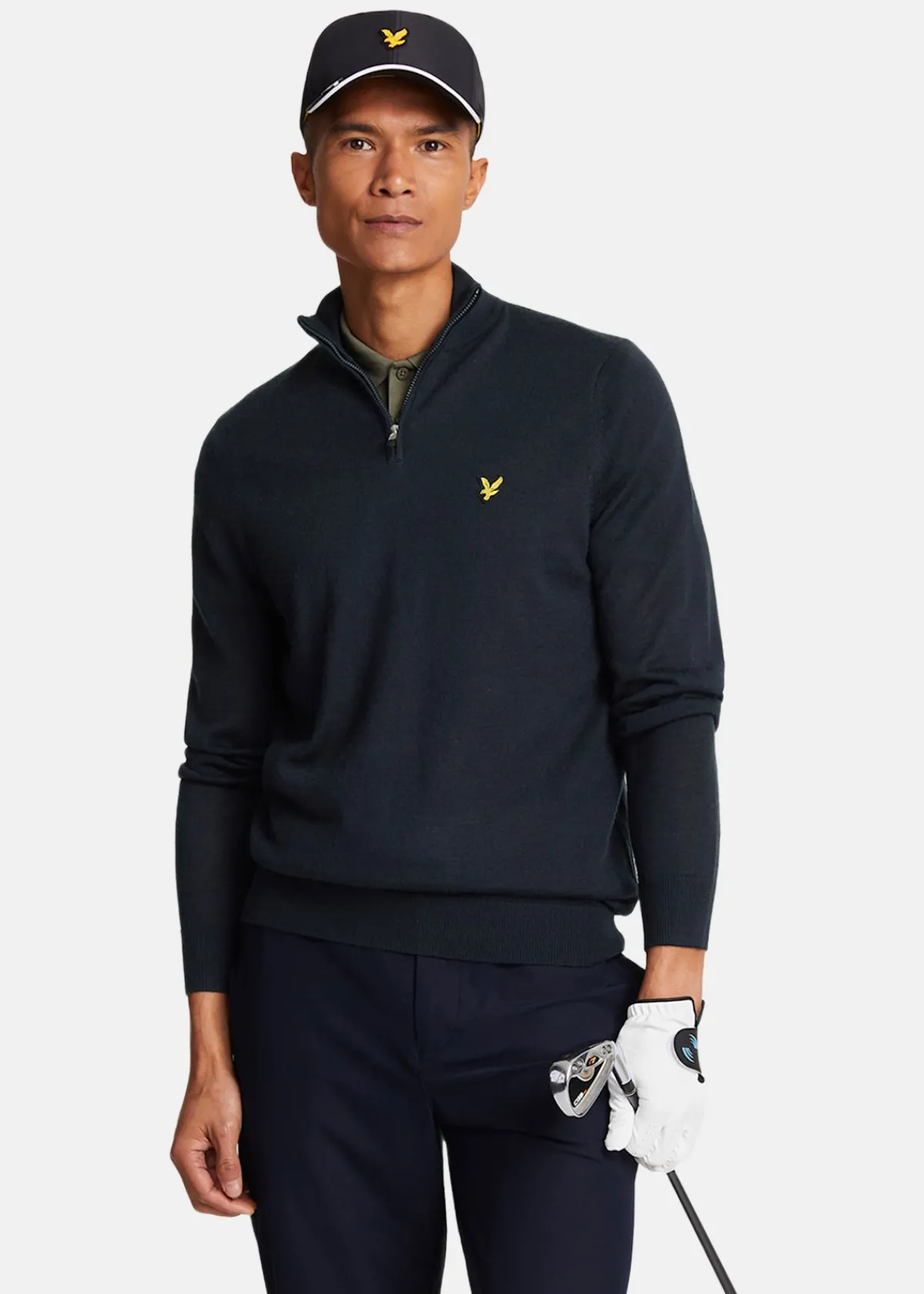 Lyle&scott Golf Quarter Zip Merino Jumper