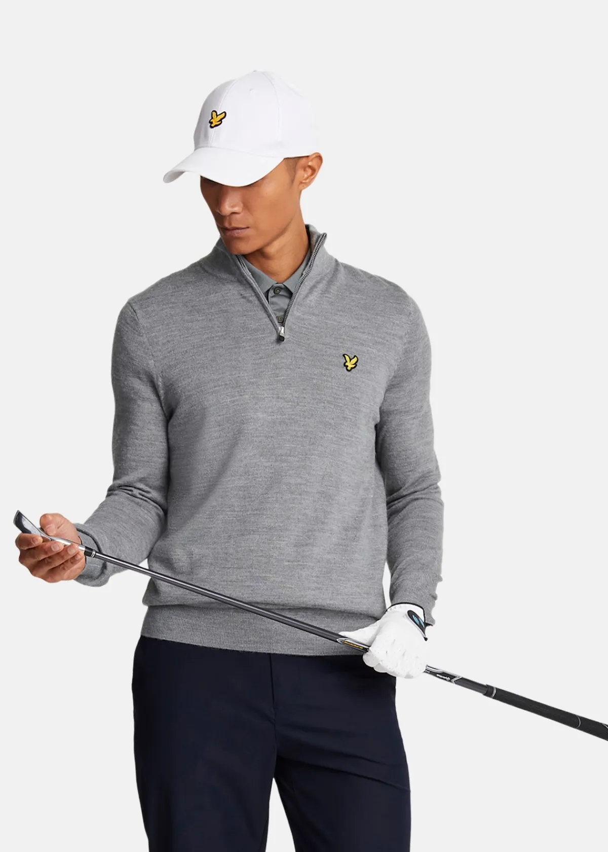 Lyle&scott Golf Quarter Zip Merino Jumper