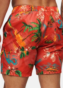 Superdry HAWAIIAN PRINT 17" SWIM SHORT