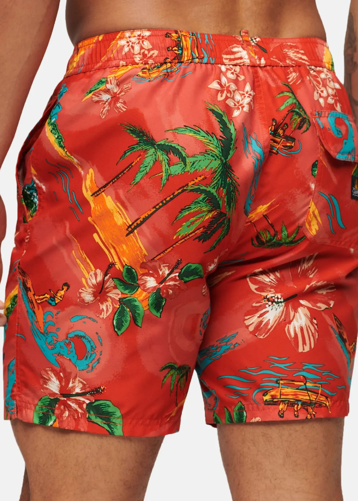 Superdry HAWAIIAN PRINT 17" SWIM SHORT