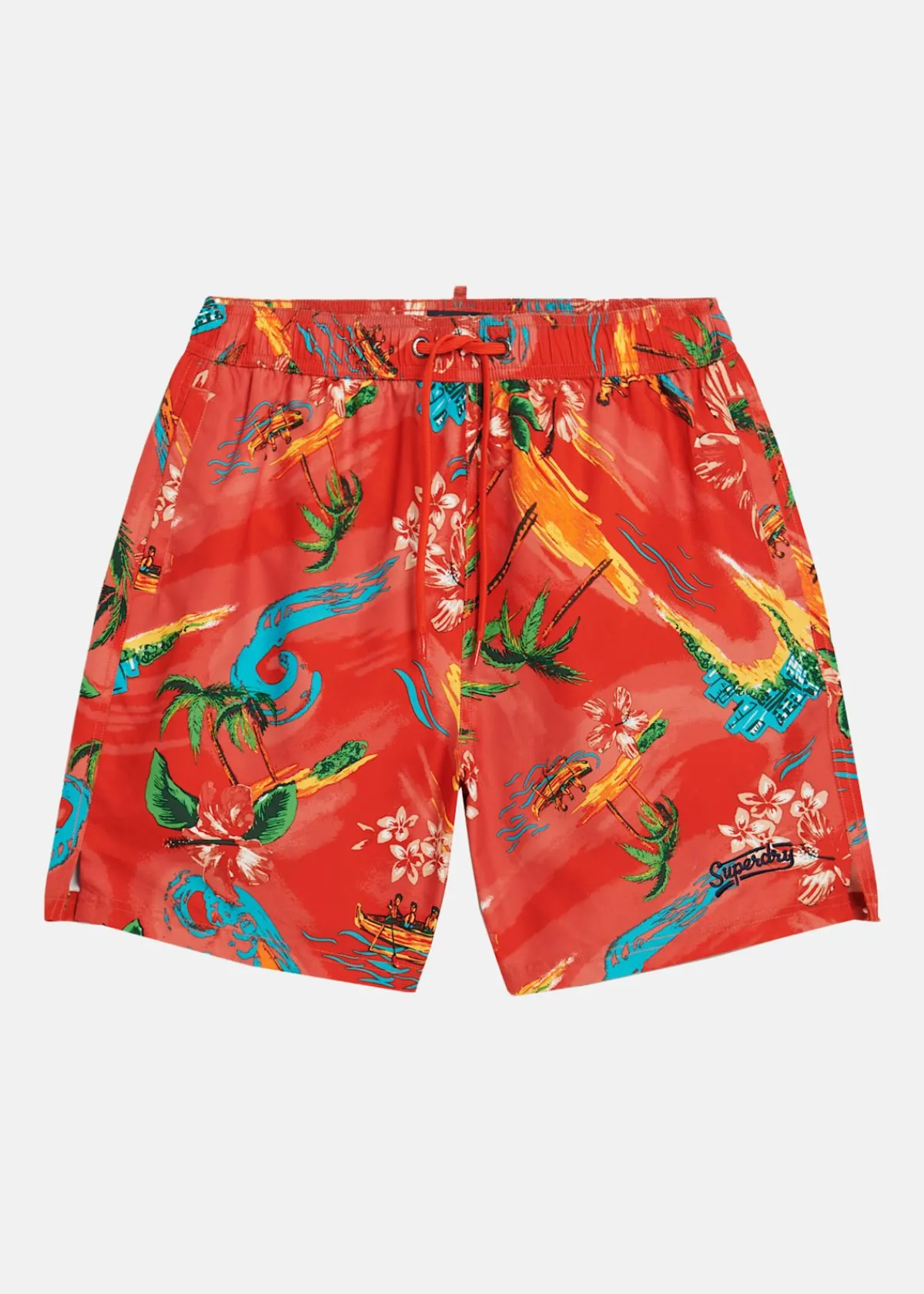 Superdry HAWAIIAN PRINT 17" SWIM SHORT