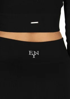 Ellen New York High Waist Rib Seamless Tights