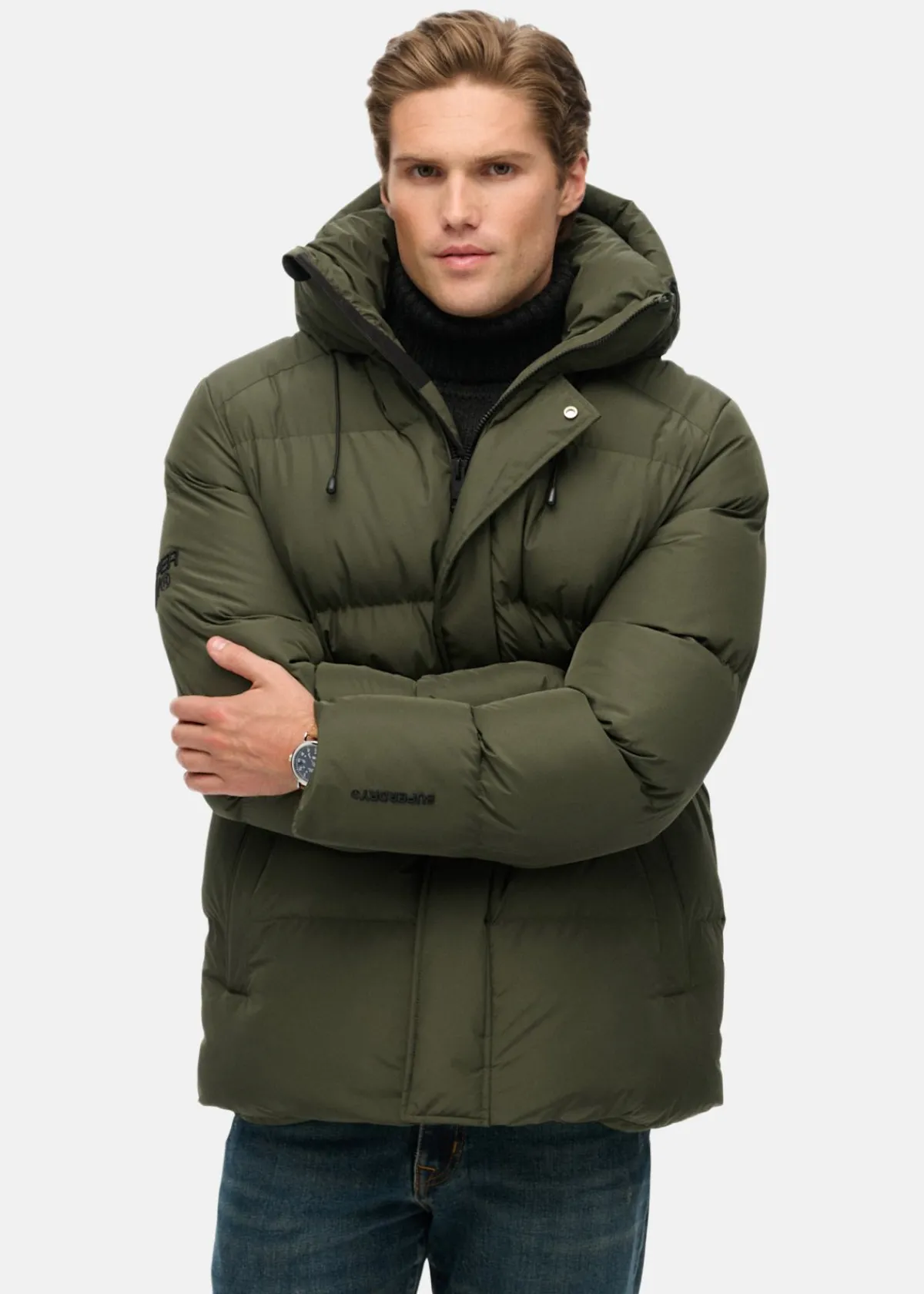 Superdry HOODED 5 BAFFLE SPORTS PUFFER