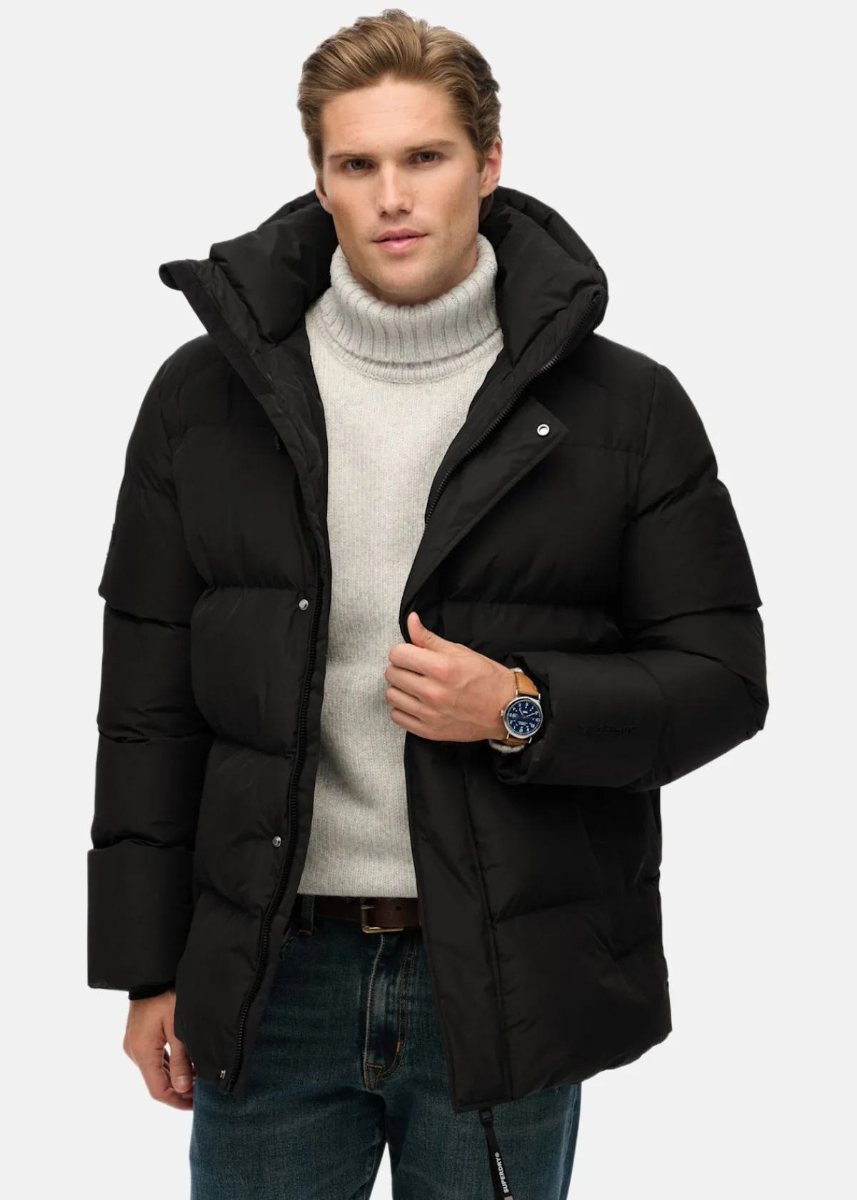 Superdry HOODED 5 BAFFLE SPORTS PUFFER