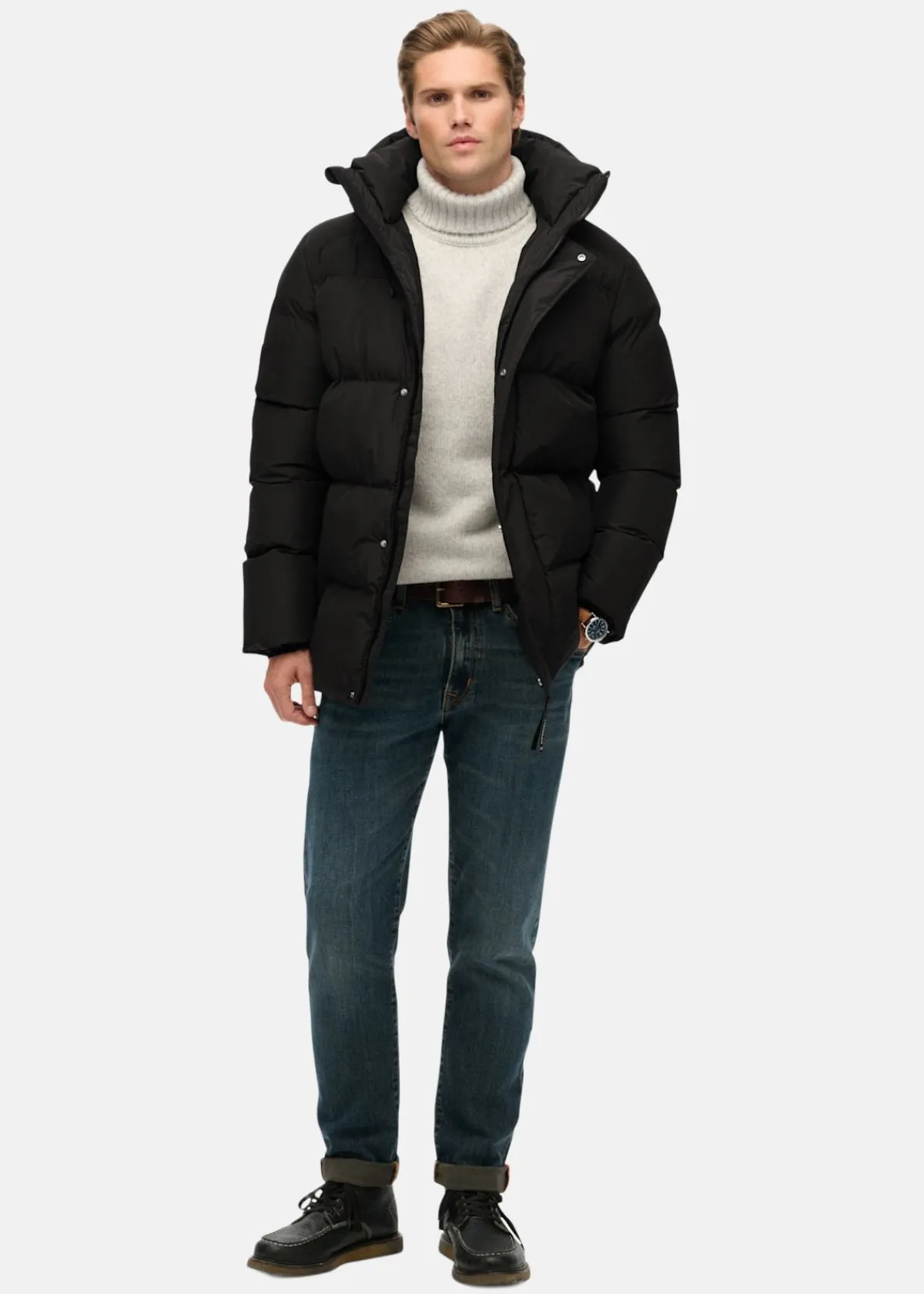 Superdry HOODED 5 BAFFLE SPORTS PUFFER