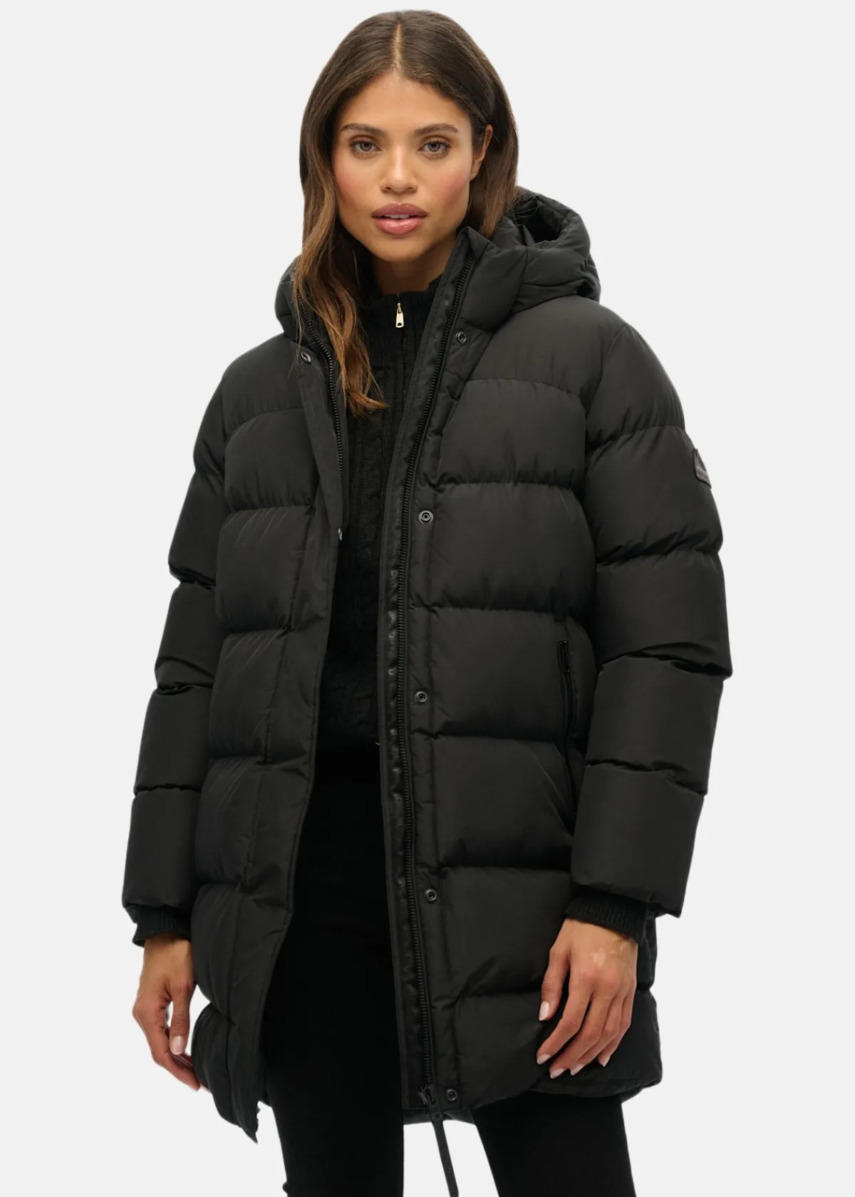 Superdry HOODED SPORTS PUFFER MID JKT