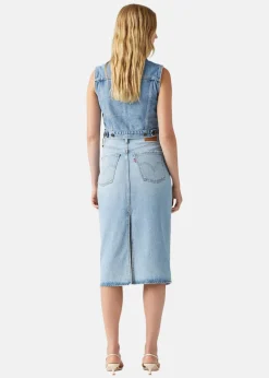 LEVI'S® HR BACK SLIT SKIRT L