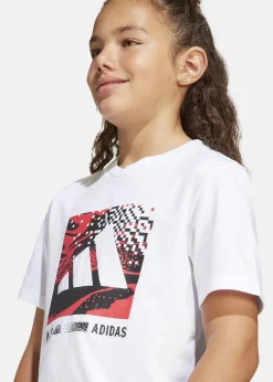 Barn Adidas J CAMO LOGO TEE