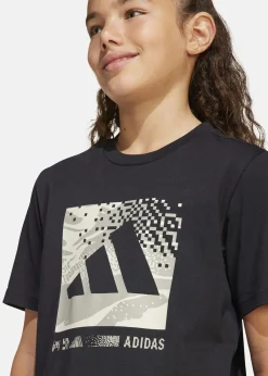 Barn Adidas J CAMO LOGO TEE