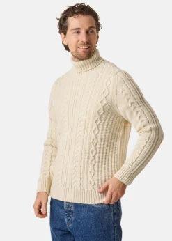Superdry JACOB CABLE ROLL NECK JUMPER