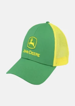 John Deere Logo Mesh Back Cap Yellow/Gree