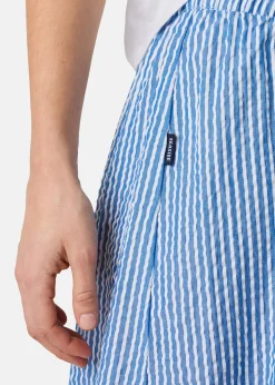Seaside Marina Seersucker Long Skirt W