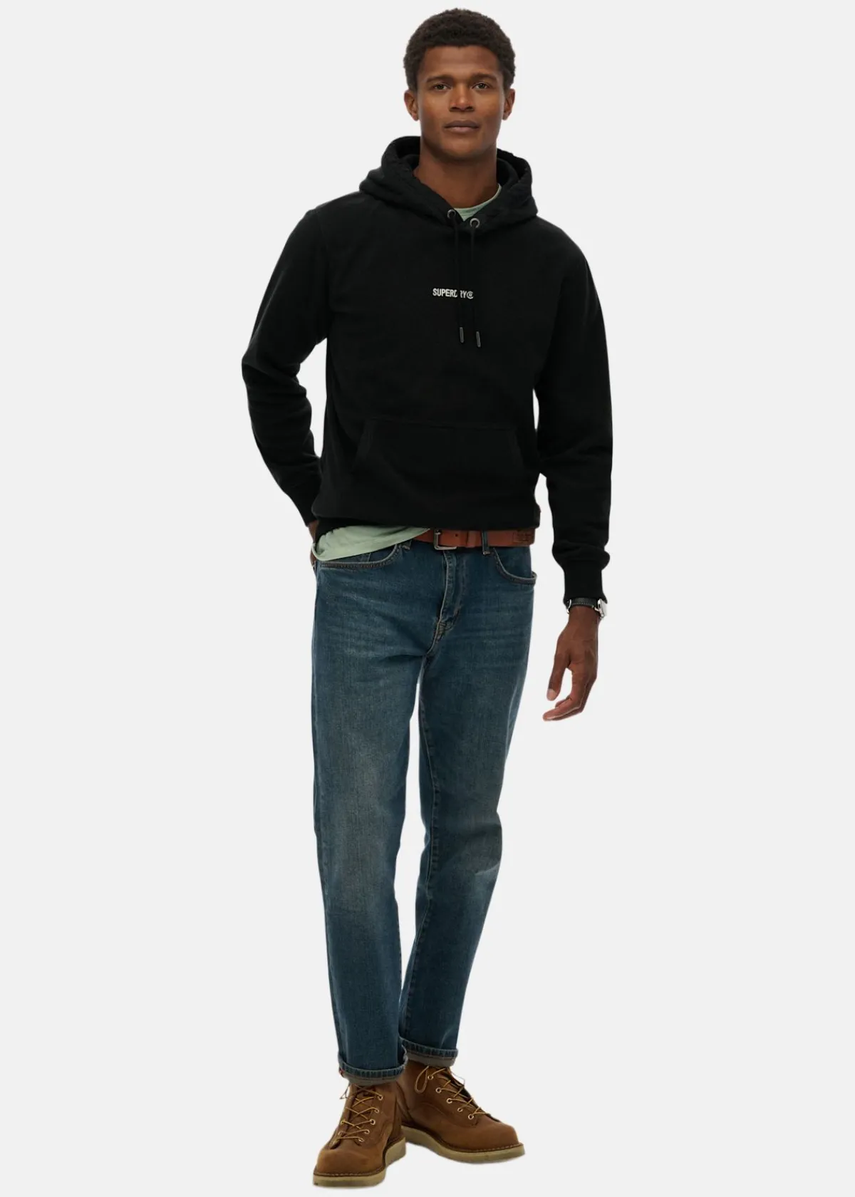 Superdry MICRO LOGO FLEECE HOOD