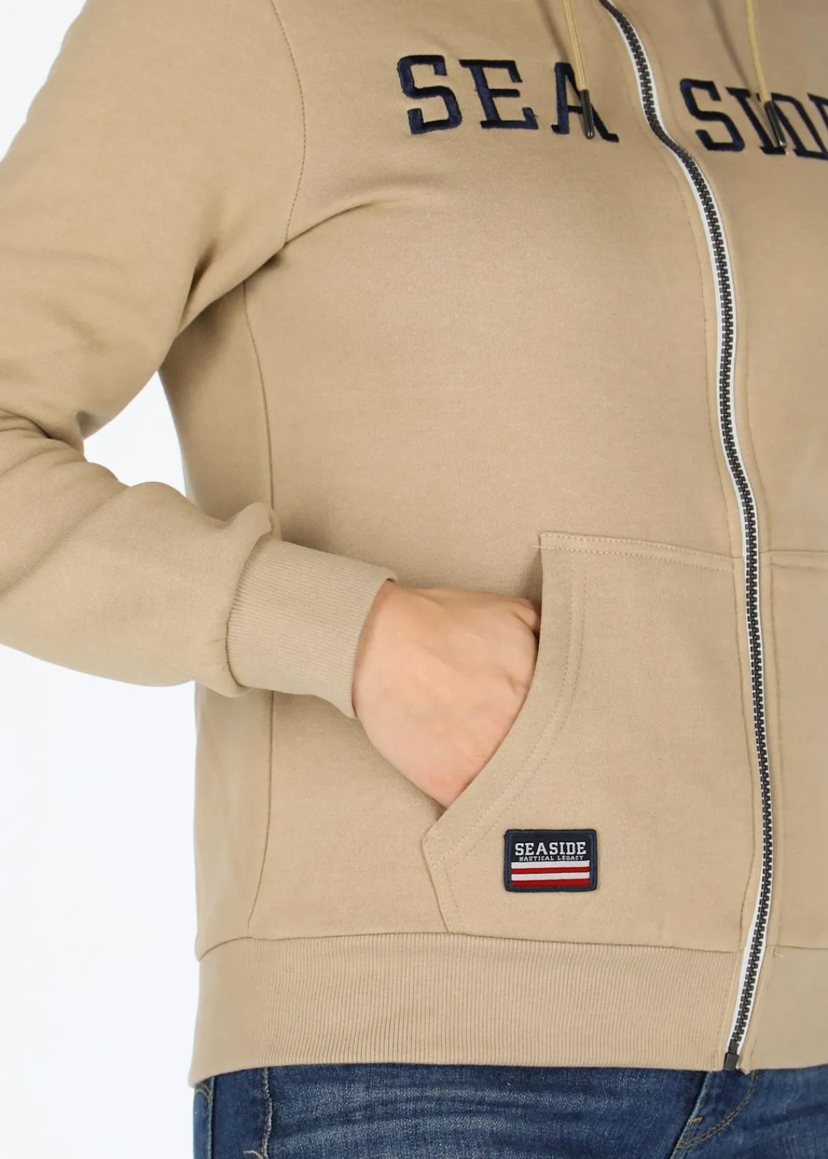 Seaside Nautical Zip Hood W