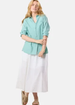 Seaside New Hampshire Linen Long Skirt W