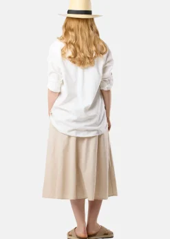 Seaside New Hampshire Linen Long Skirt W