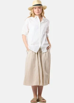 Seaside New Hampshire Linen Long Skirt W