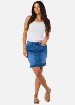 Seaside Oregon Denim Skirt W
