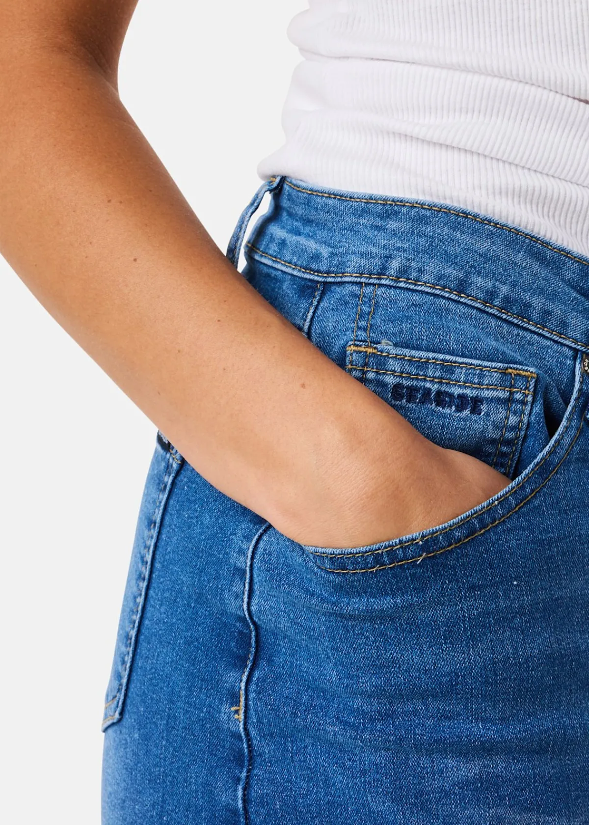 Seaside Oregon Denim Skirt W