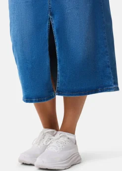 Seaside Oregon Long Denim Skirt W
