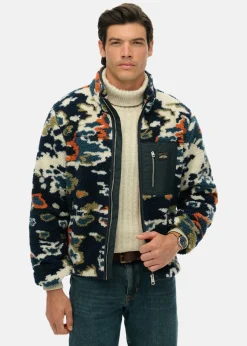 Superdry PRINTED FLEECE ZIP THRU