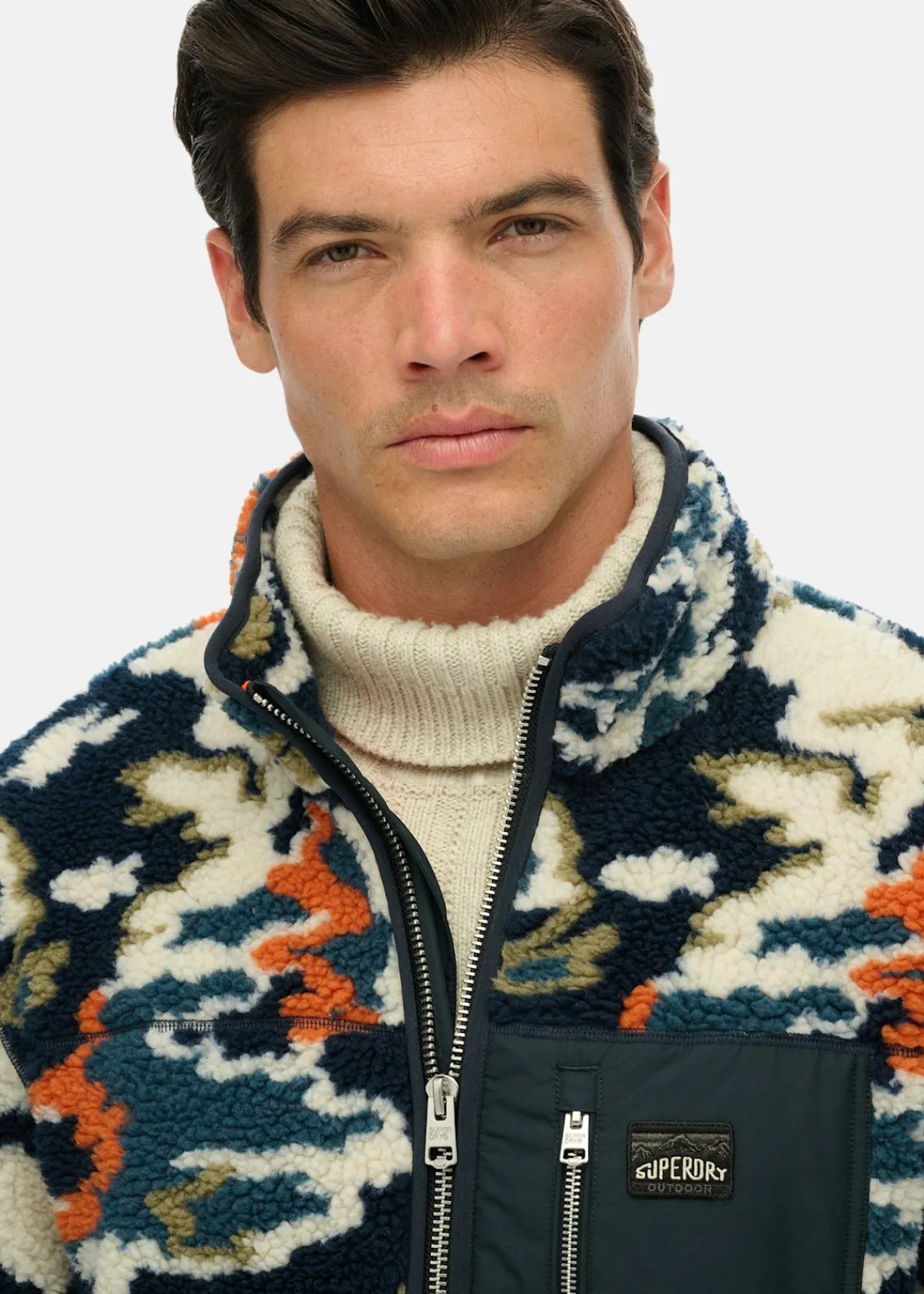 Superdry PRINTED FLEECE ZIP THRU