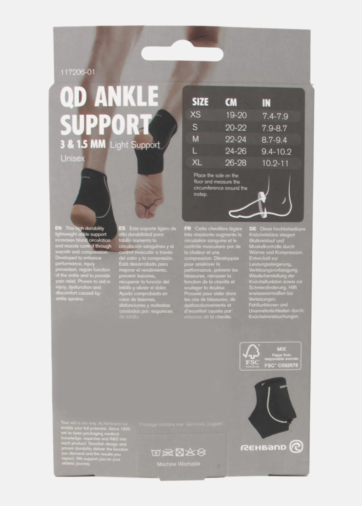 Rehband QD Ankle-Support 3mm
