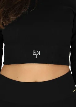 Ellen New York Rib Seamless Cropped Top