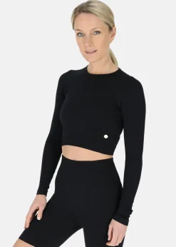 Swedemount Ribbed Seamless Crop Top W