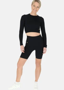 Swedemount Ribbed Seamless Crop Top W