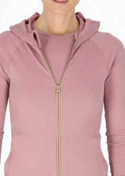 Swedemount Ribbed Seamless Fullzip Hood W