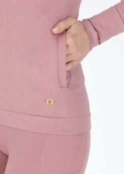Swedemount Ribbed Seamless Fullzip Hood W