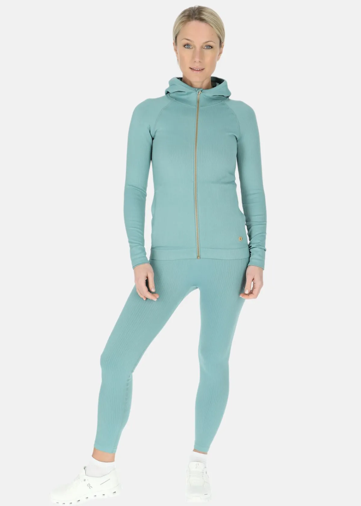 Swedemount Ribbed Seamless Fullzip Hood W