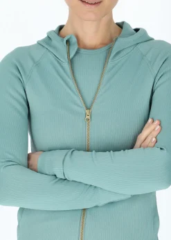 Swedemount Ribbed Seamless Fullzip Hood W