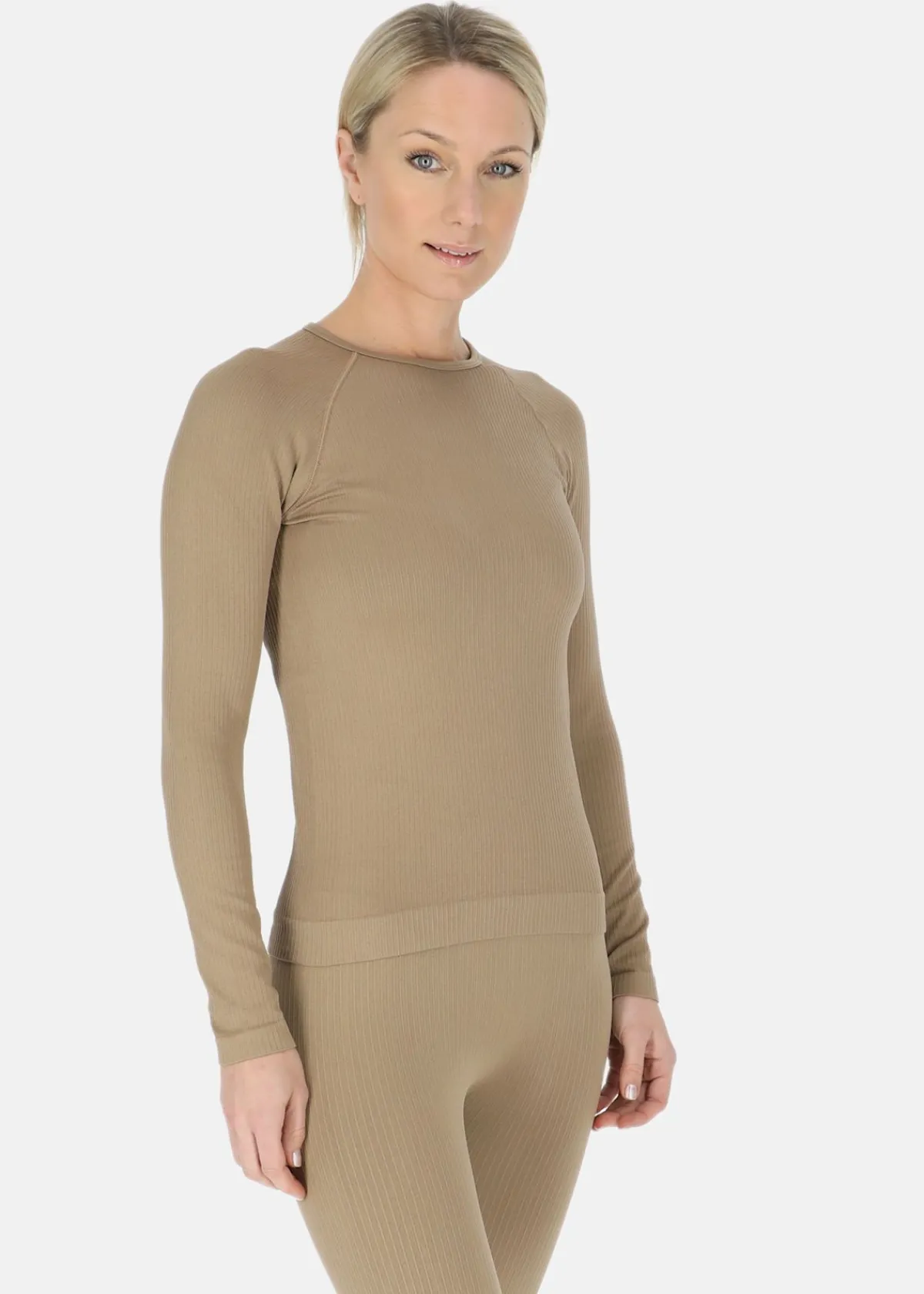 Swedemount Ribbed Seamless Long Sleeve W