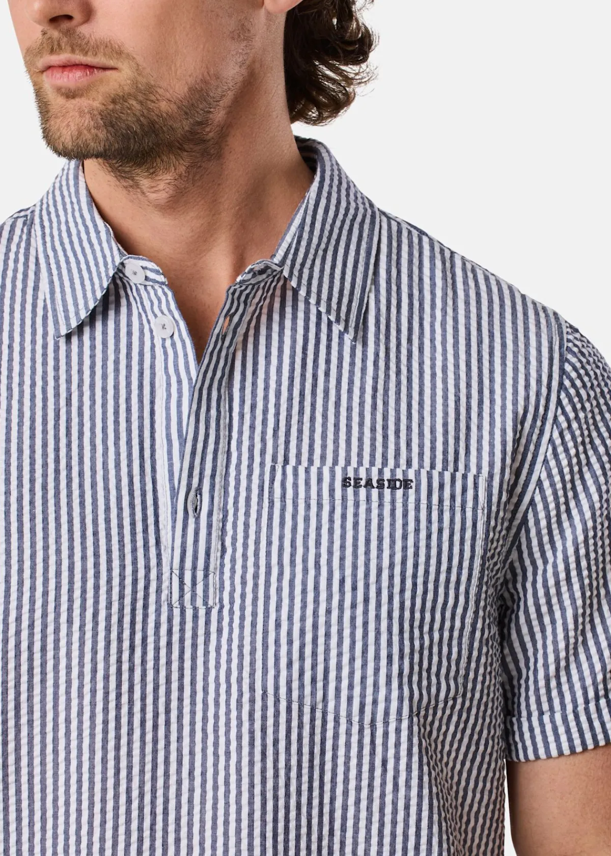 Seaside Seersucker Pique Shirt