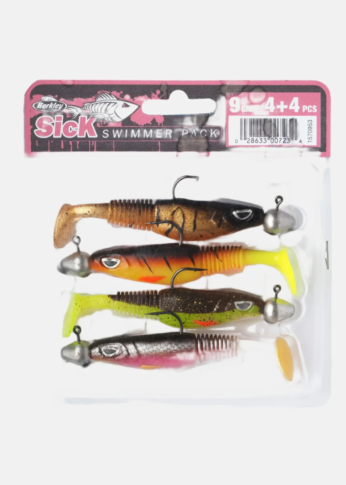 Berkley Sick Swimmer 9cm 4pc pre-rigge