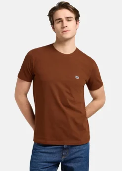 Lee SS_PATCH_LOGO_TEE LUXE_BROWN