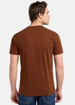 Lee SS_PATCH_LOGO_TEE LUXE_BROWN