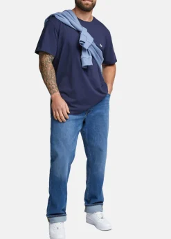 Lee SS_PATCH_LOGO_TEE NAVY