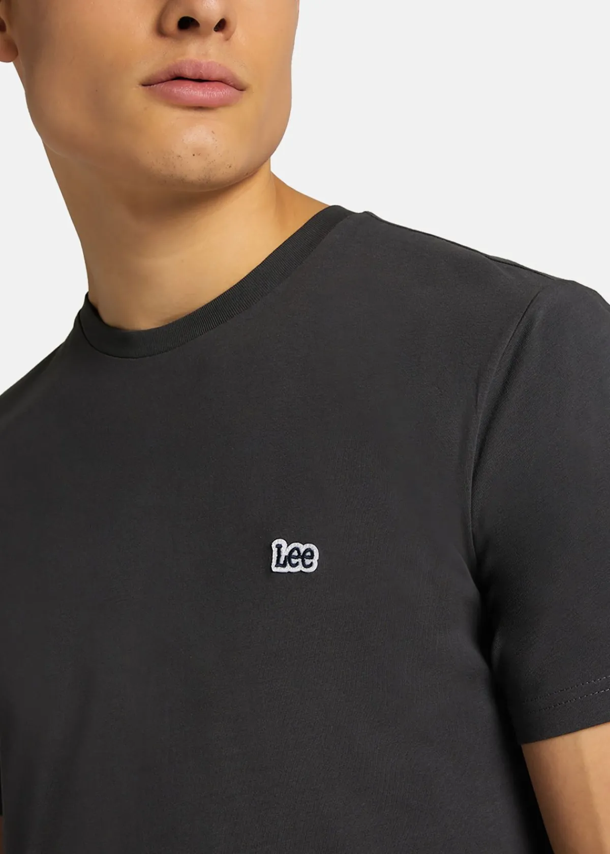 Lee SS_PATCH_LOGO_TEE WASHED_BLACK
