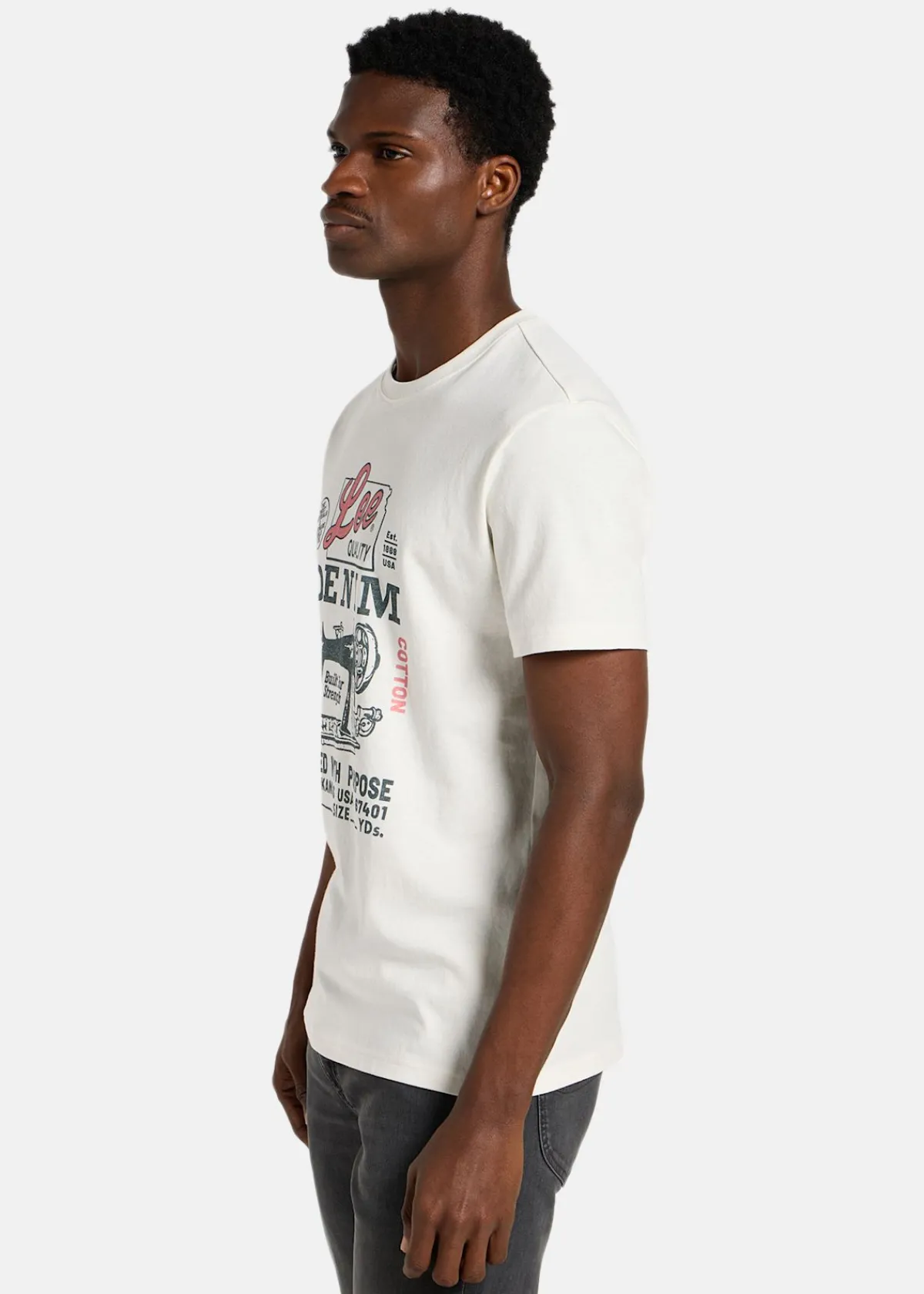 Lee SS_WORKING_WEST_TEE ECRU