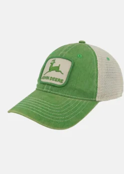 John Deere Stone Washed Logo Mens Cap Ivo