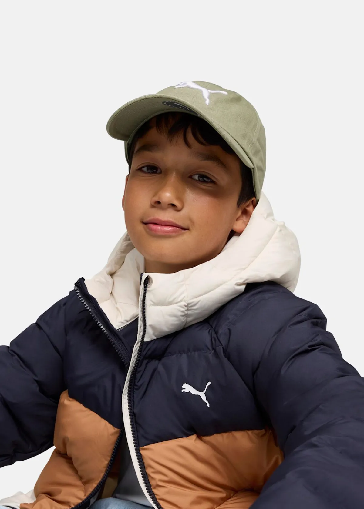 Barn Puma Synthetic Hooded Puffer Jacket