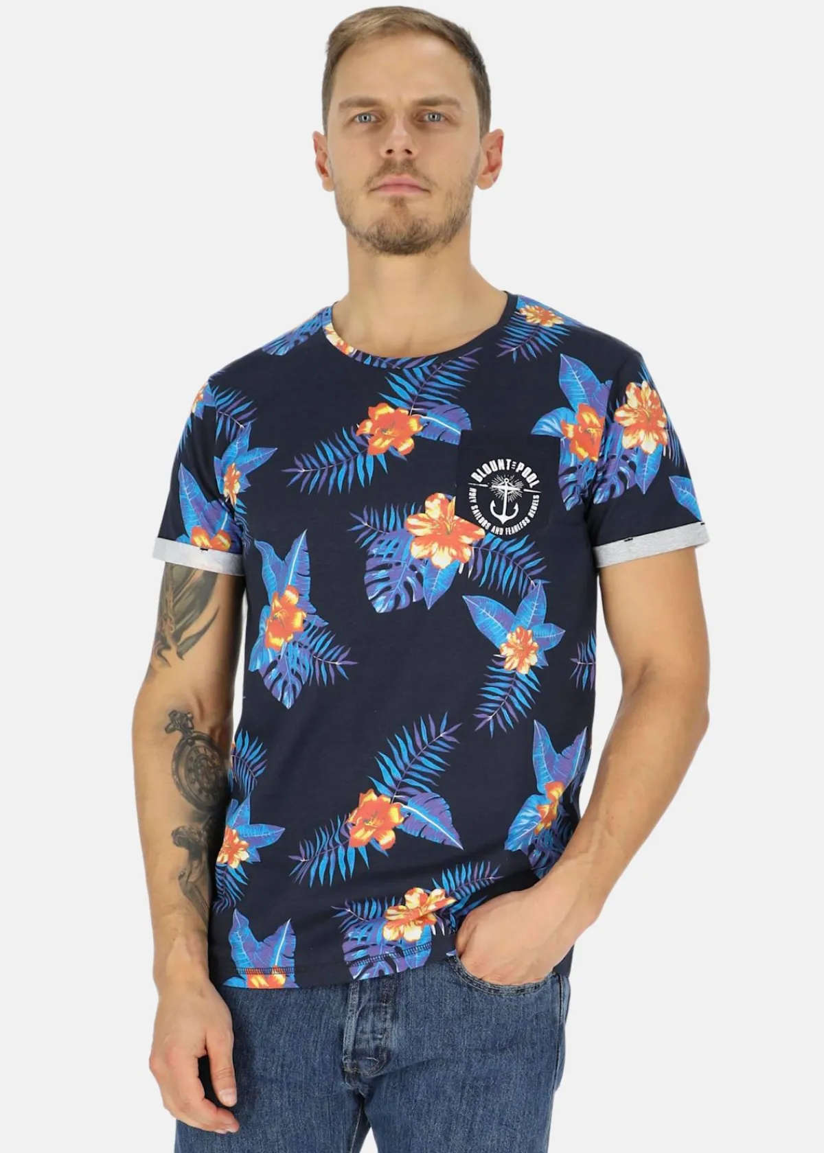 Blount & Pool Tropical Pocket Tee