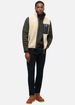 Superdry VINTAGE RETRO FLEECE GILET