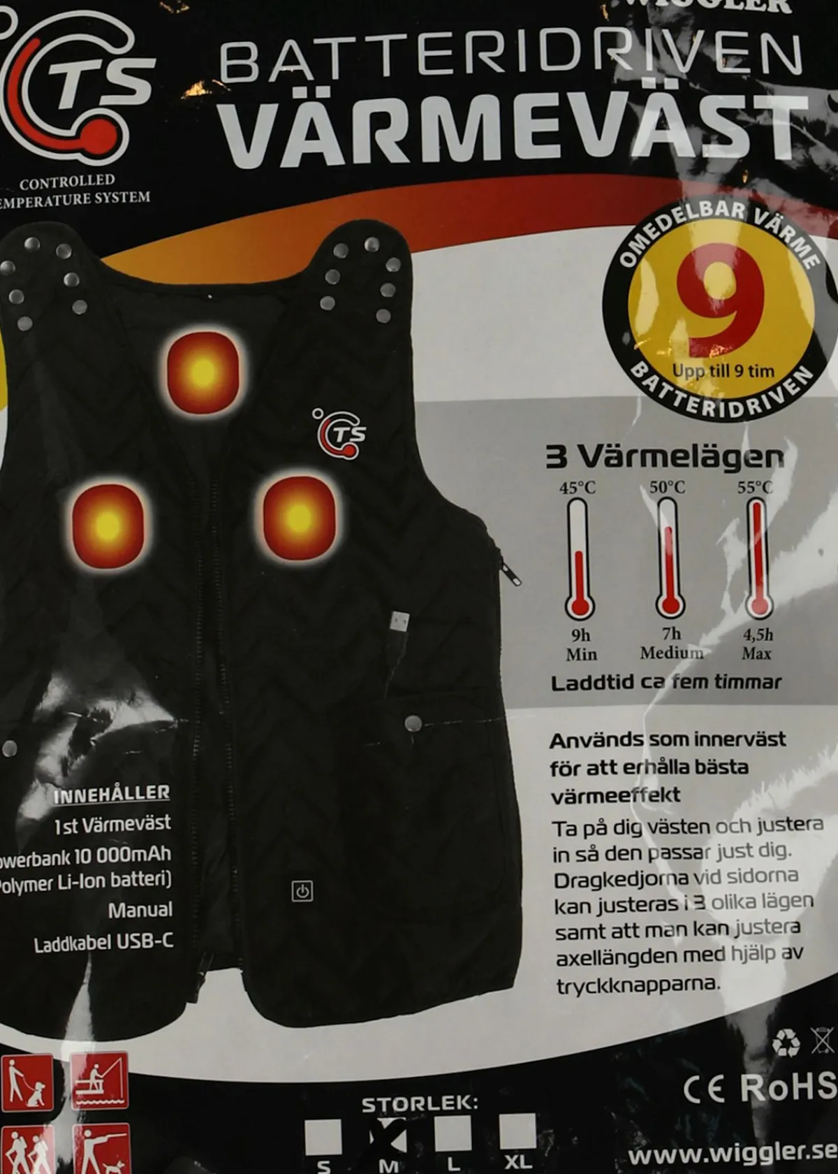 Wiggler Värmeväst