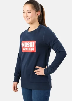 Huski Wear W Logo Crew